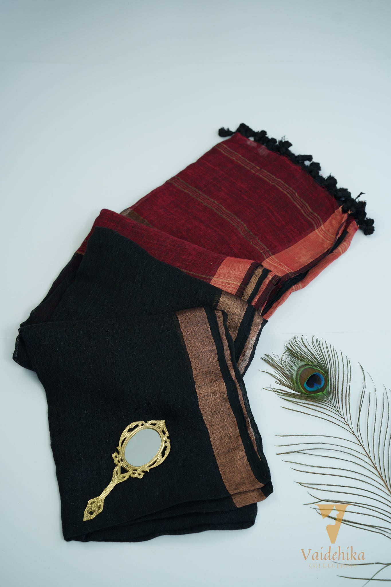 LINEN SAREE-VCL004