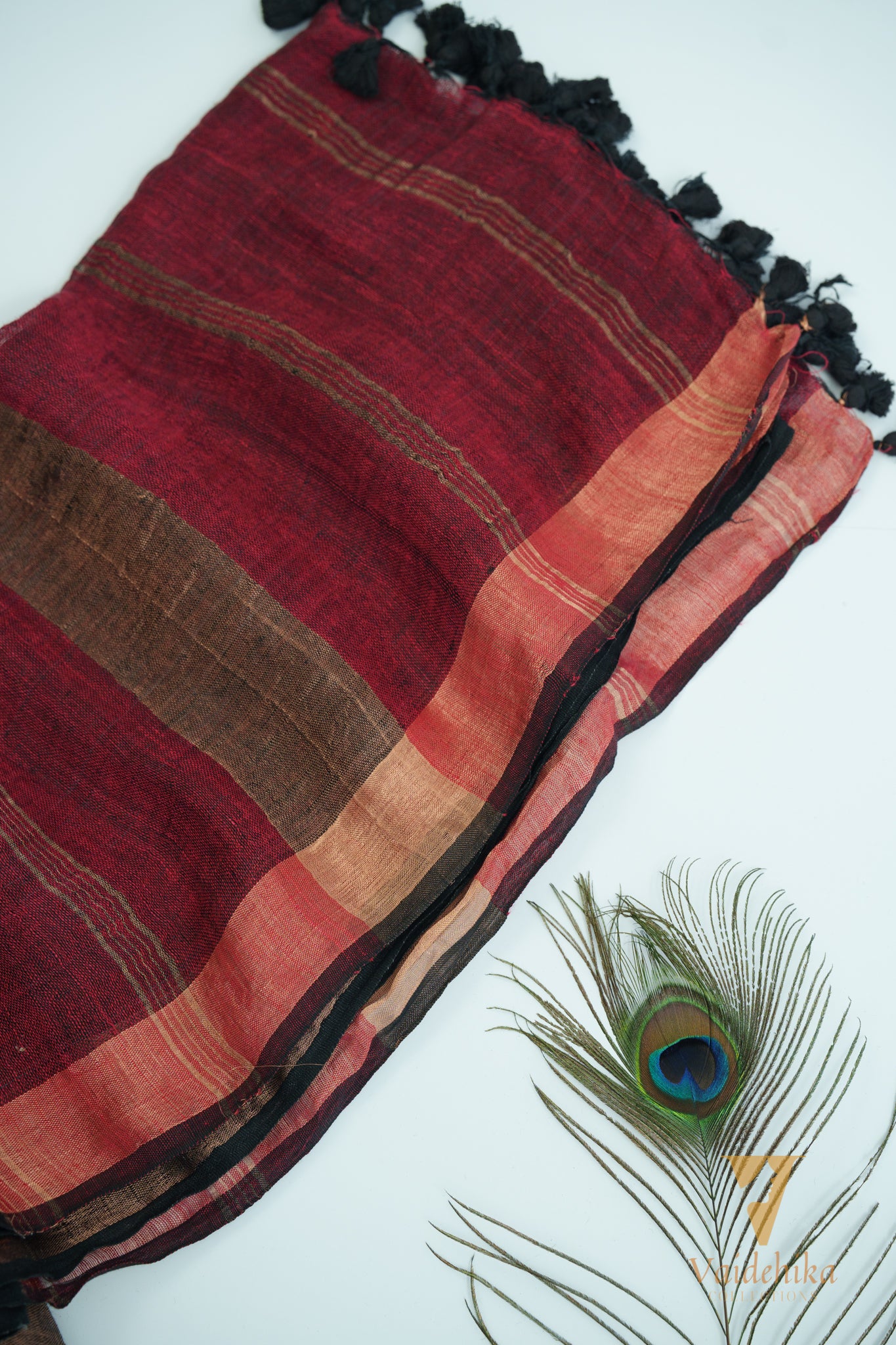 LINEN SAREE-VCL004