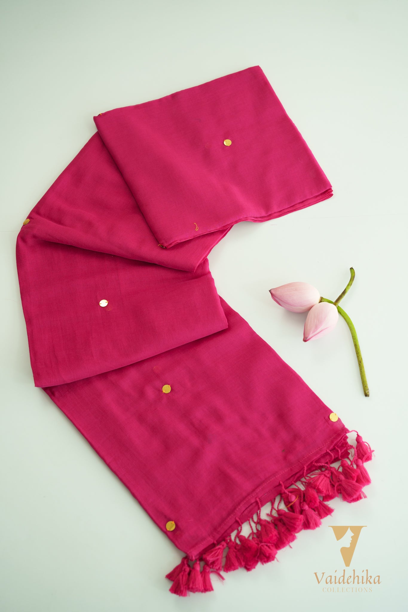 Chumak Gini Pink Saree-VCM026