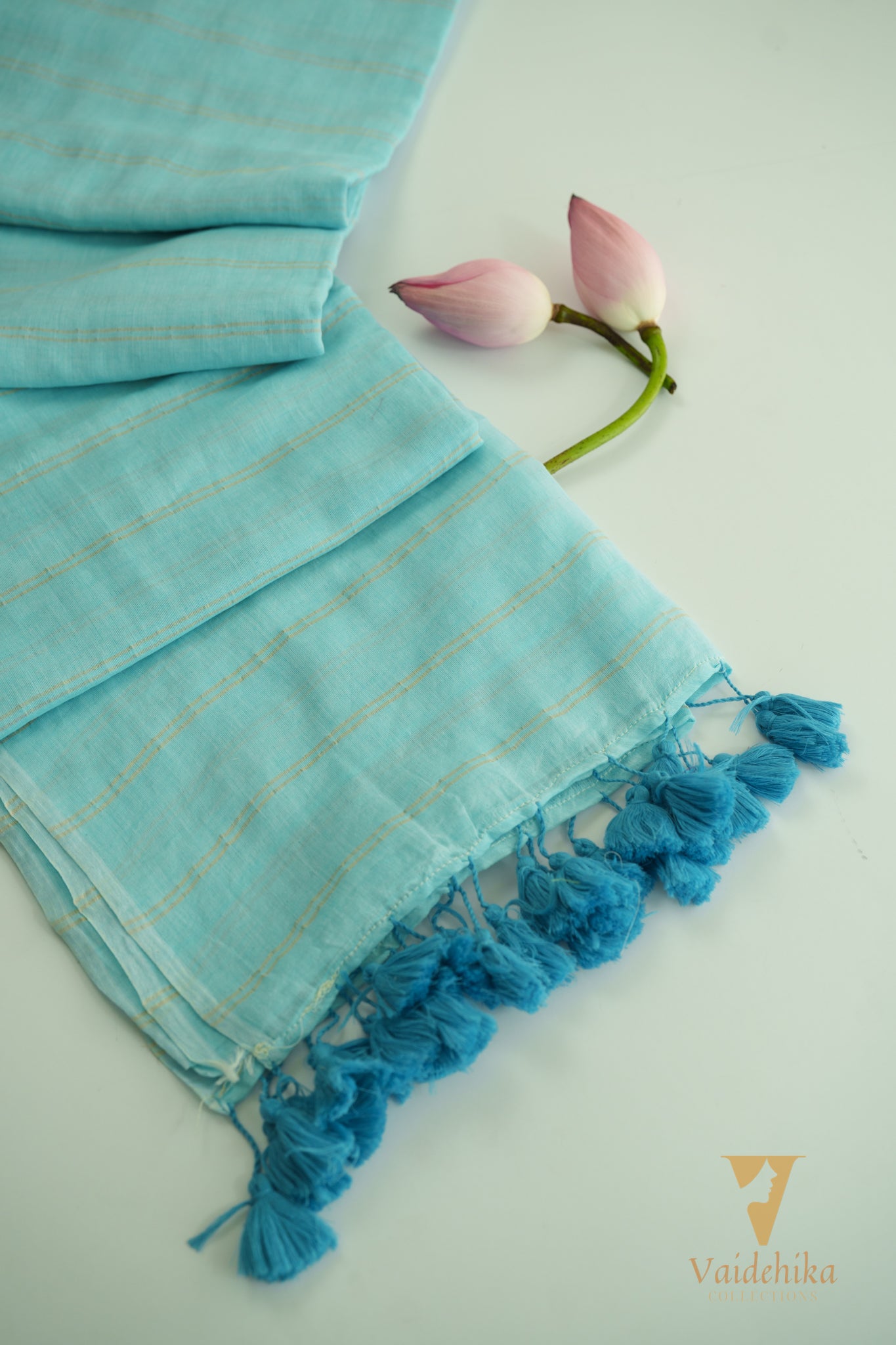 THARANGINI BLUE SAREE