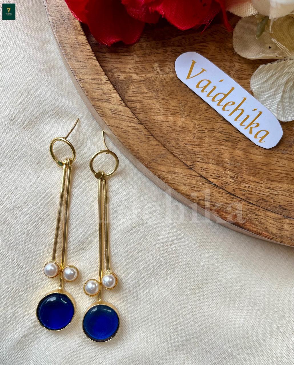 Emerald Pearl Cascade Earrings