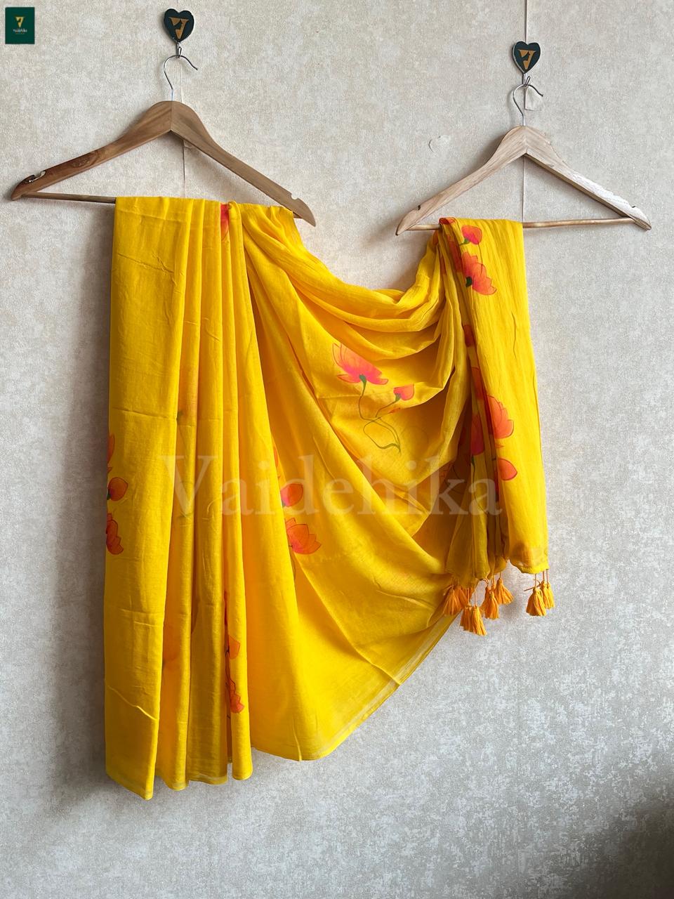 Golden Bloom Saree-PMCSP3