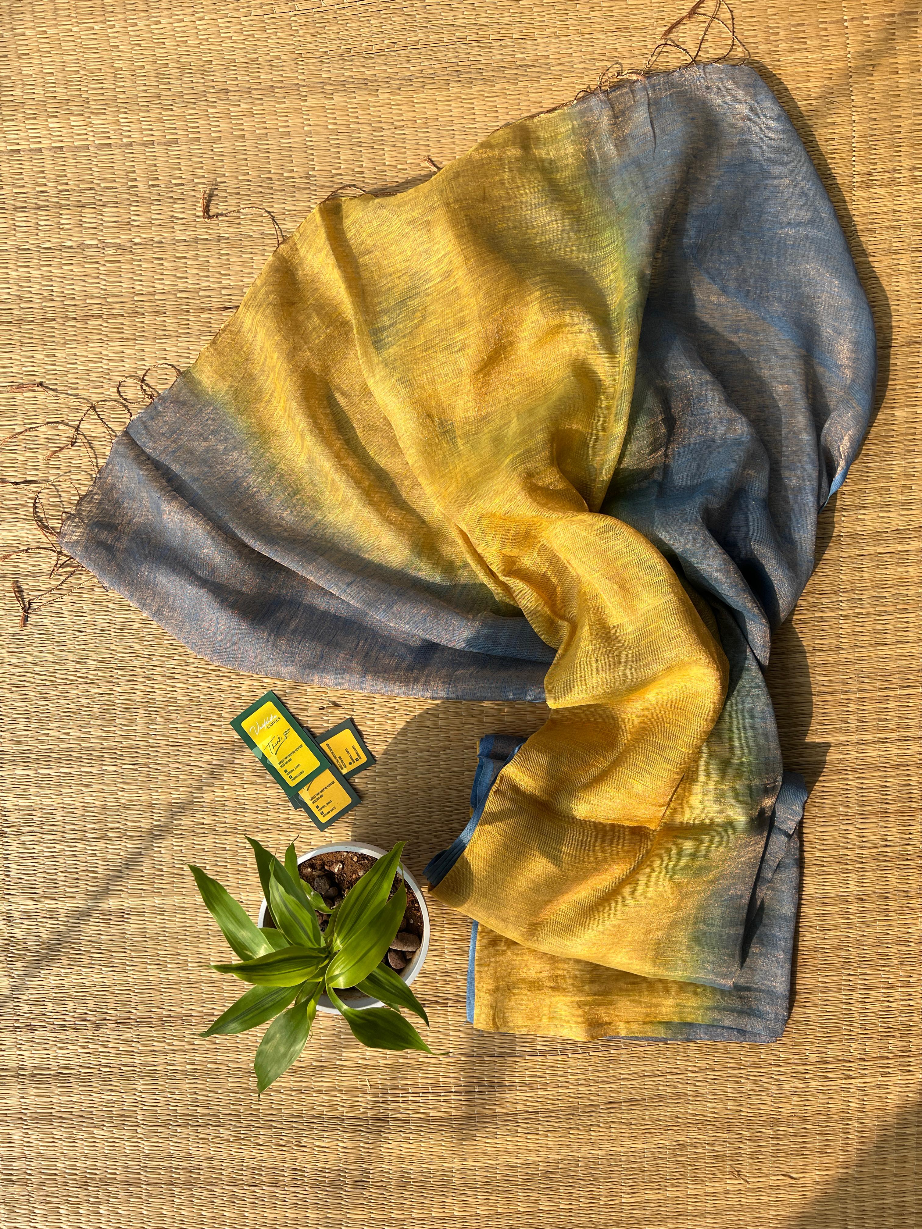 LINEN TISSUE SAREE