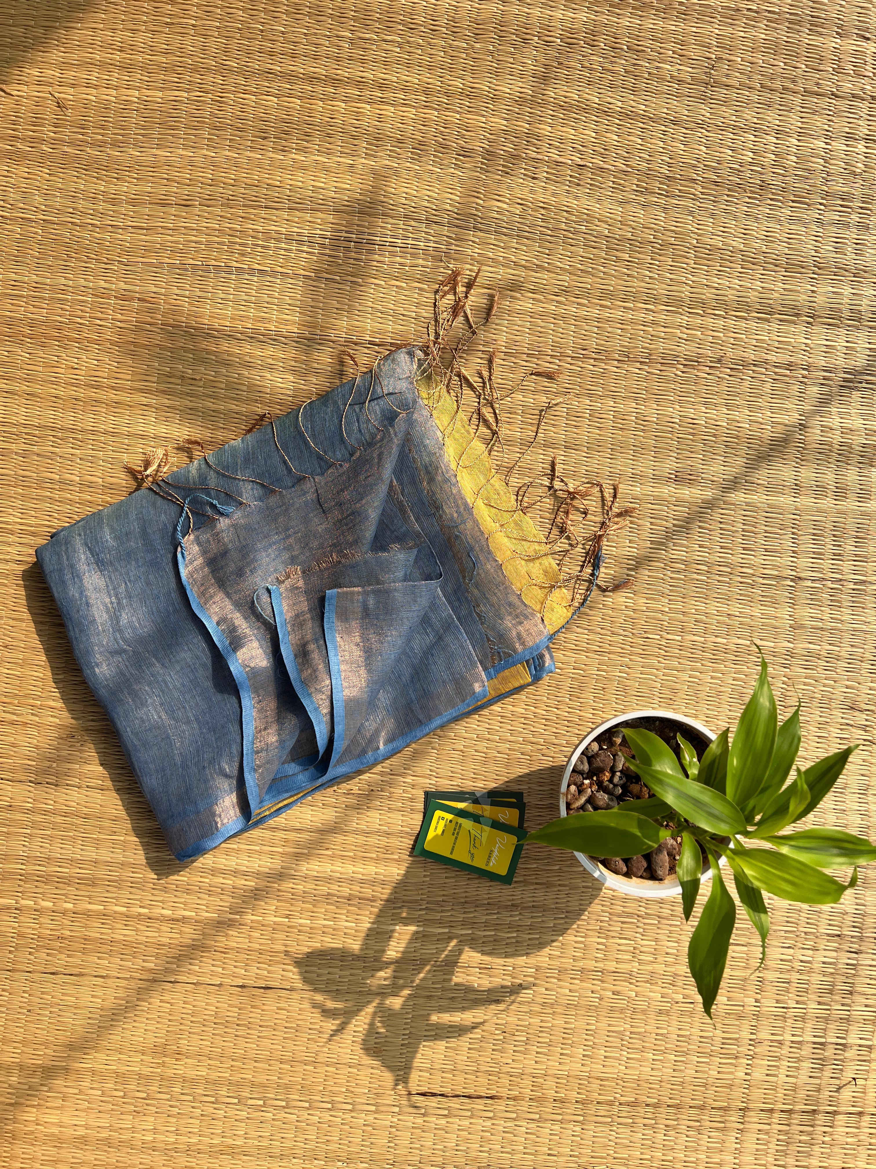 LINEN TISSUE SAREE