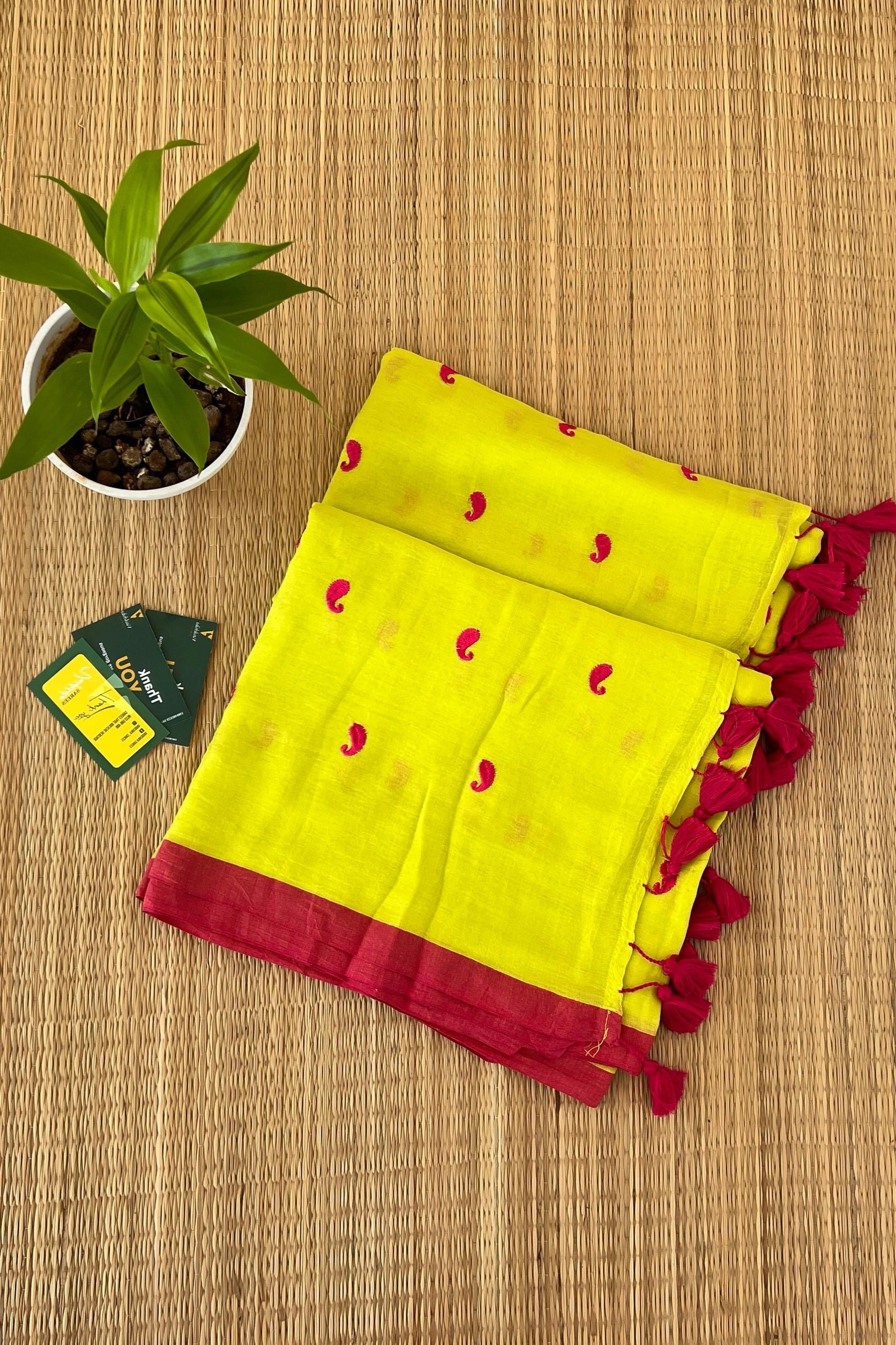 Alphonsa Yellow Saree-VCM103
