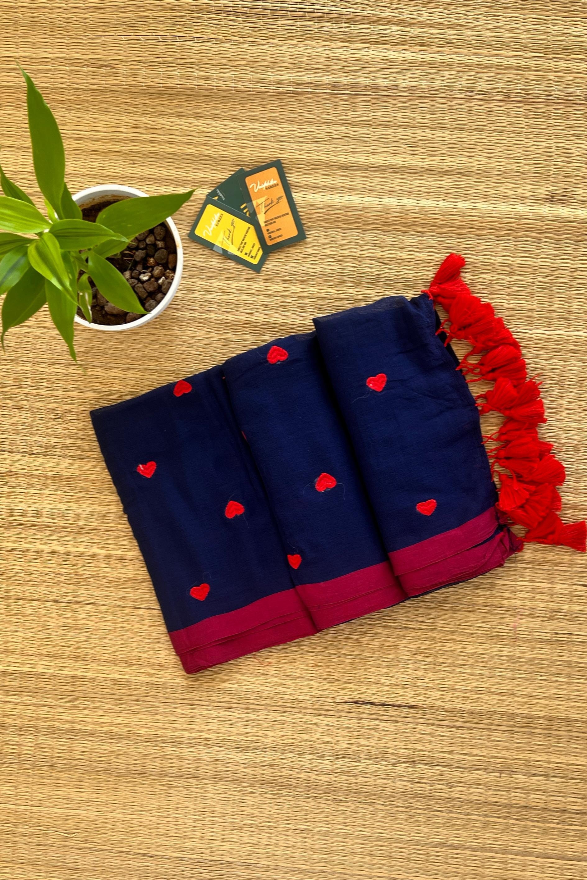 Dilse Blue Saree-VCM039