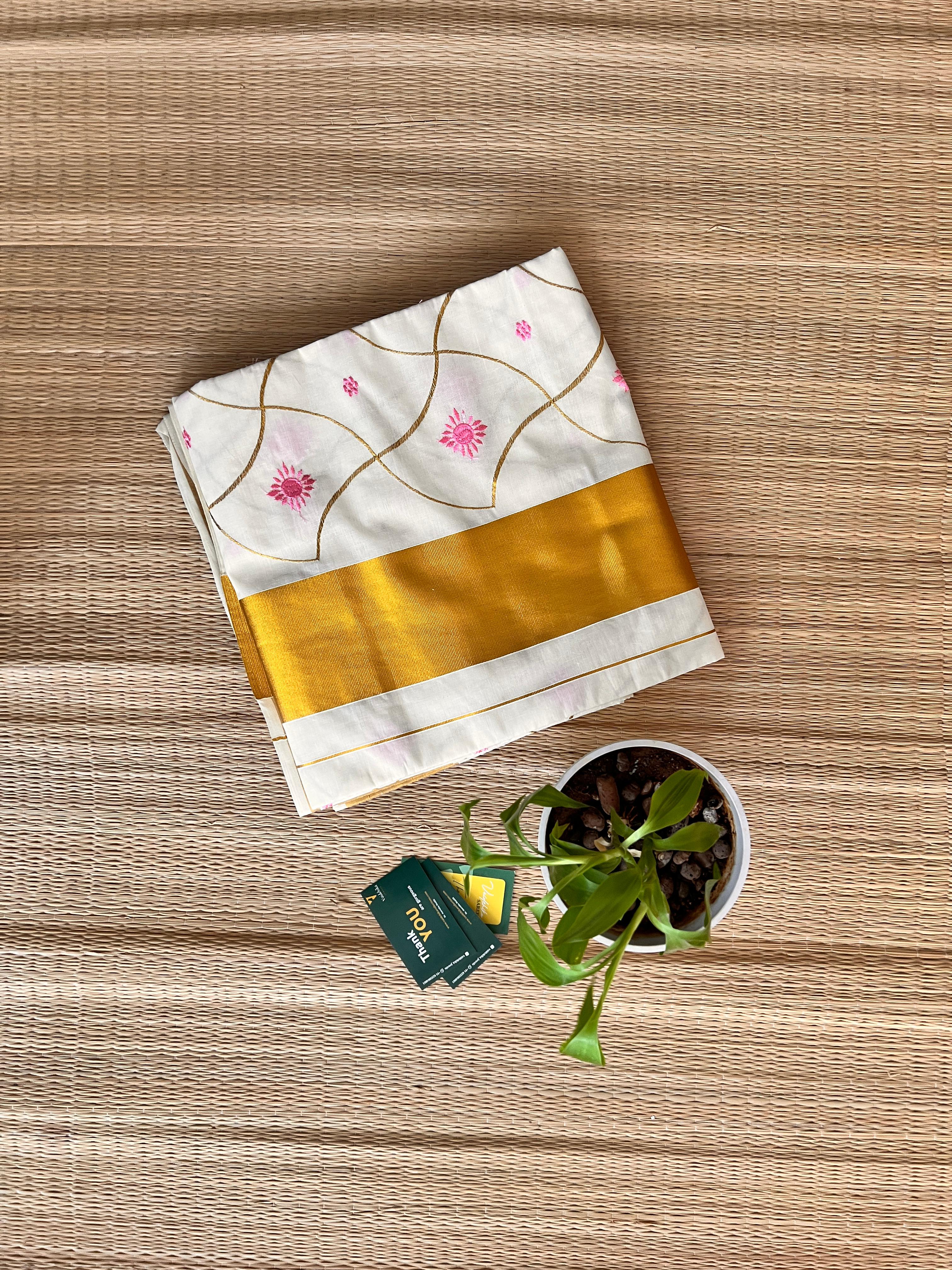 Dharani Pink Set Saree-VCC001