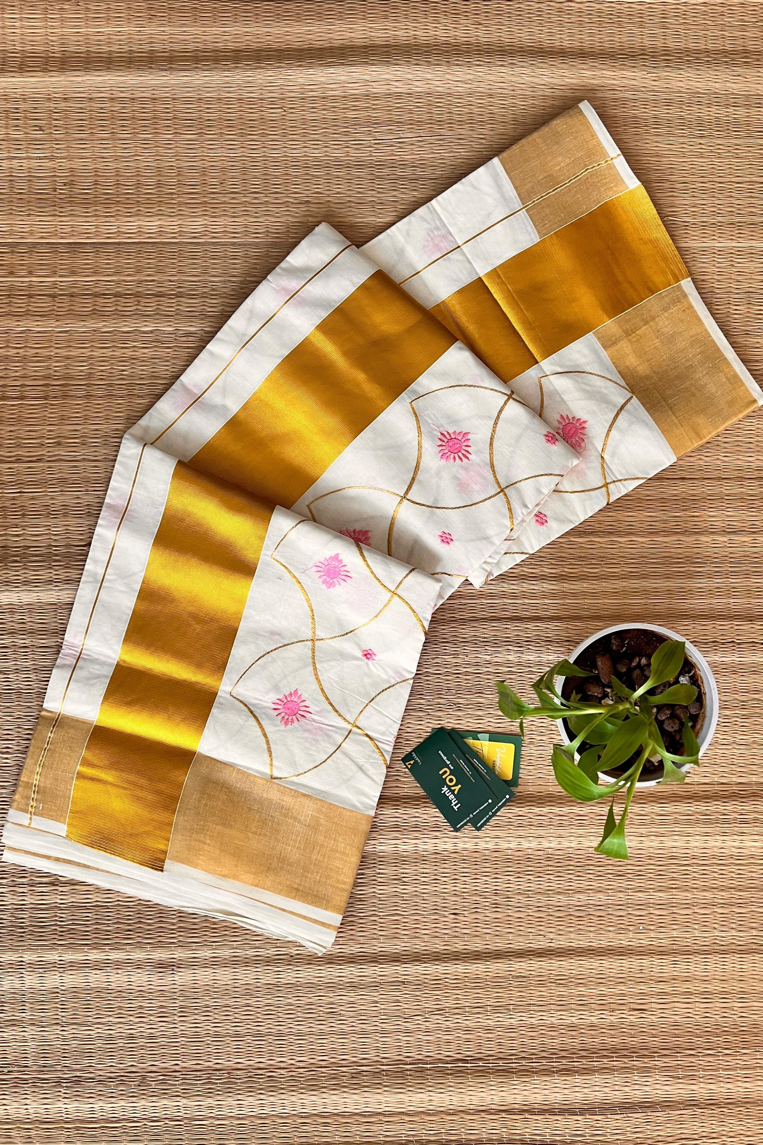 Dharani Pink Set Saree-VCC001