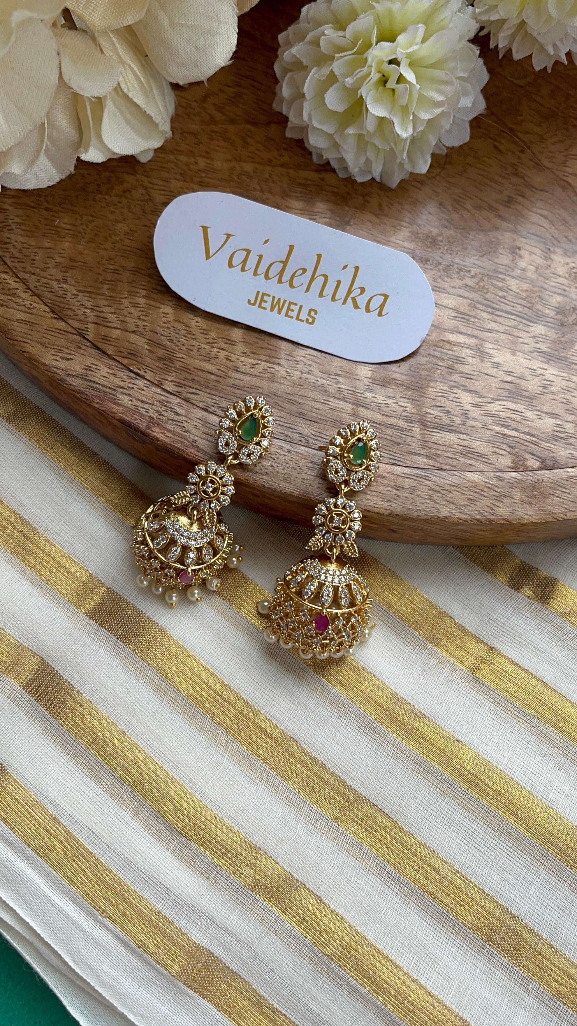 AD Floral Jhumka-VJJ001