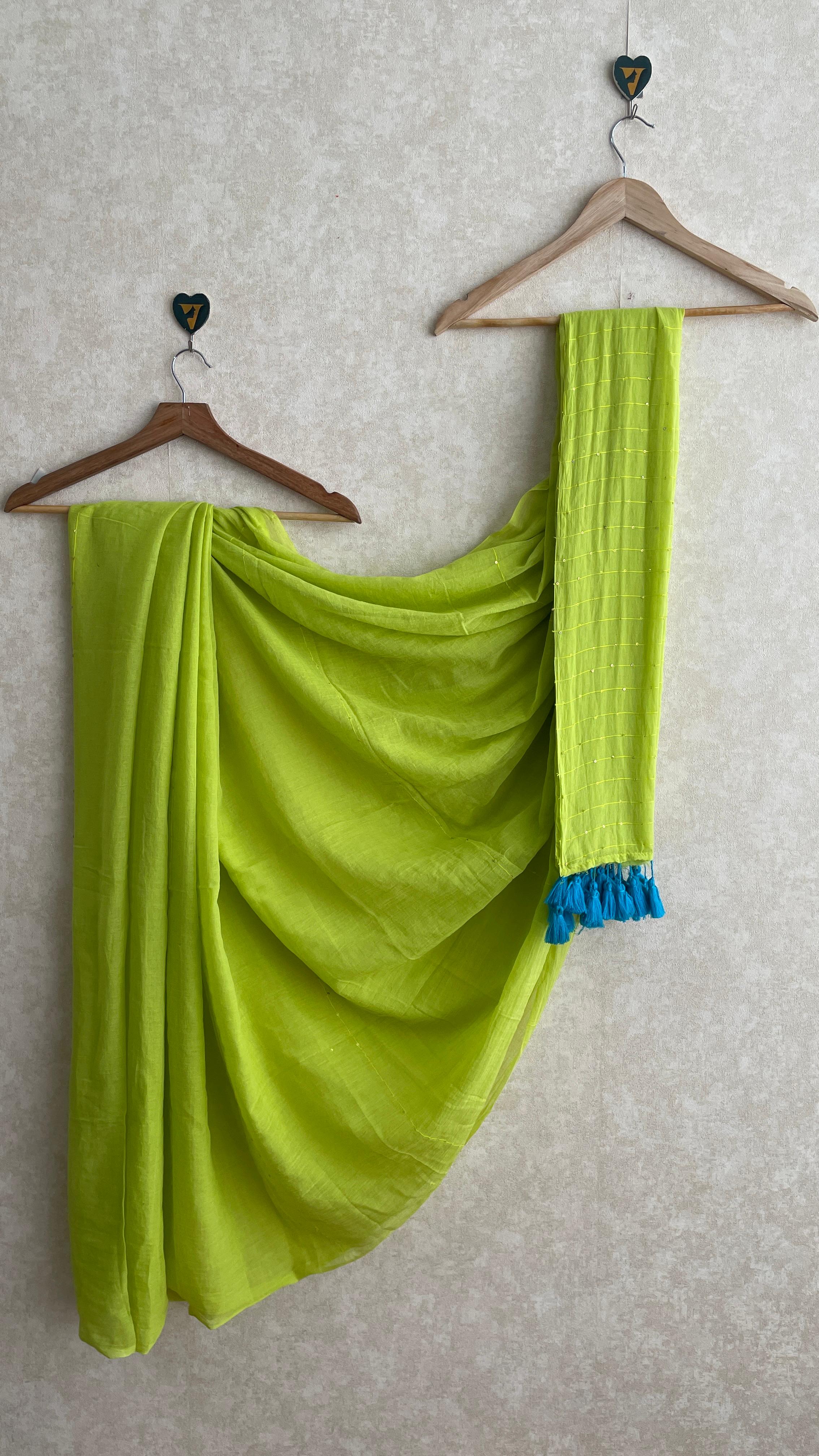 Pattas Neon Saree-VCM370