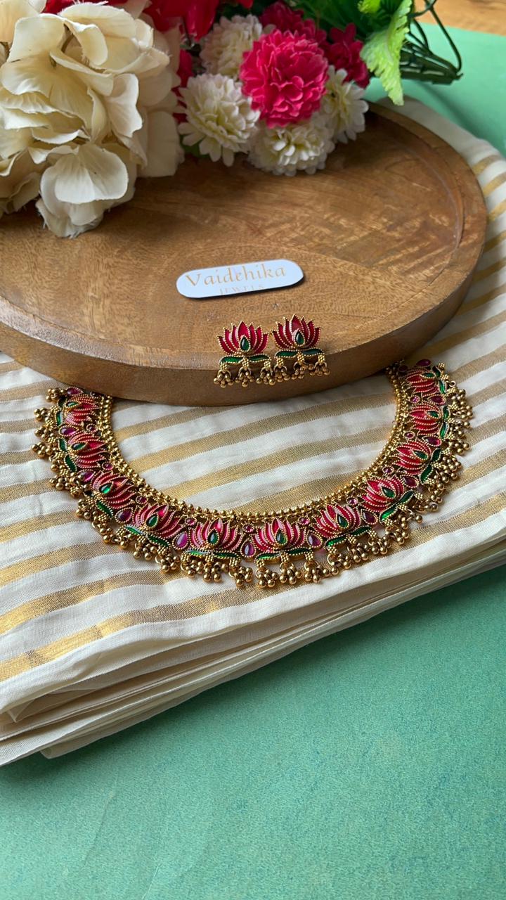 Lotus Majesty Necklace-VJN009