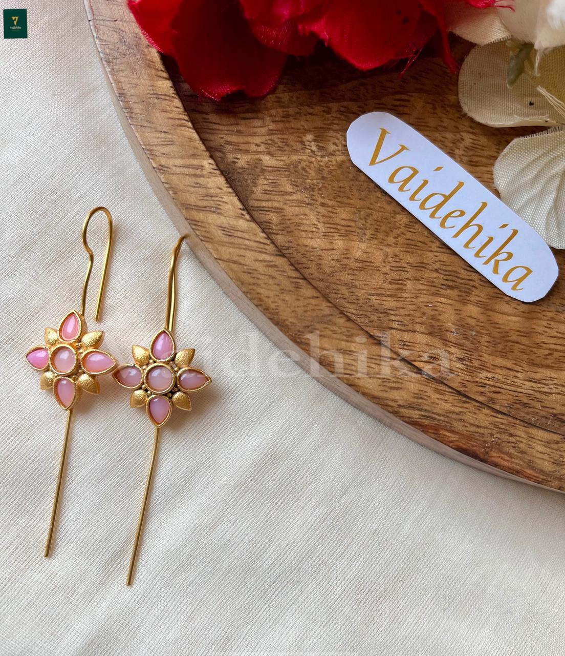 Pink Flower Earcuff-VJP009