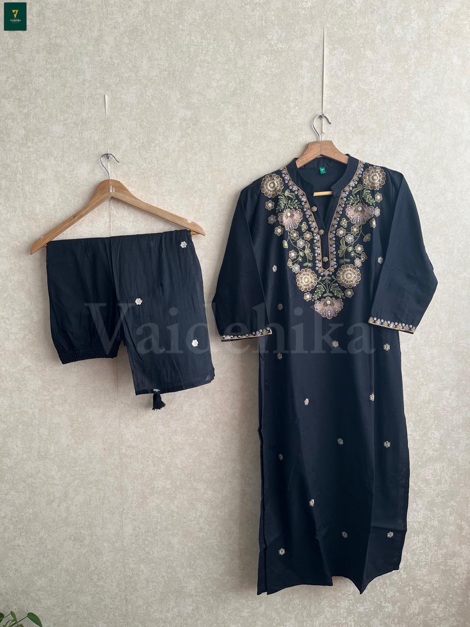 Raat Mahal Embroidered Salwar Set-SL007