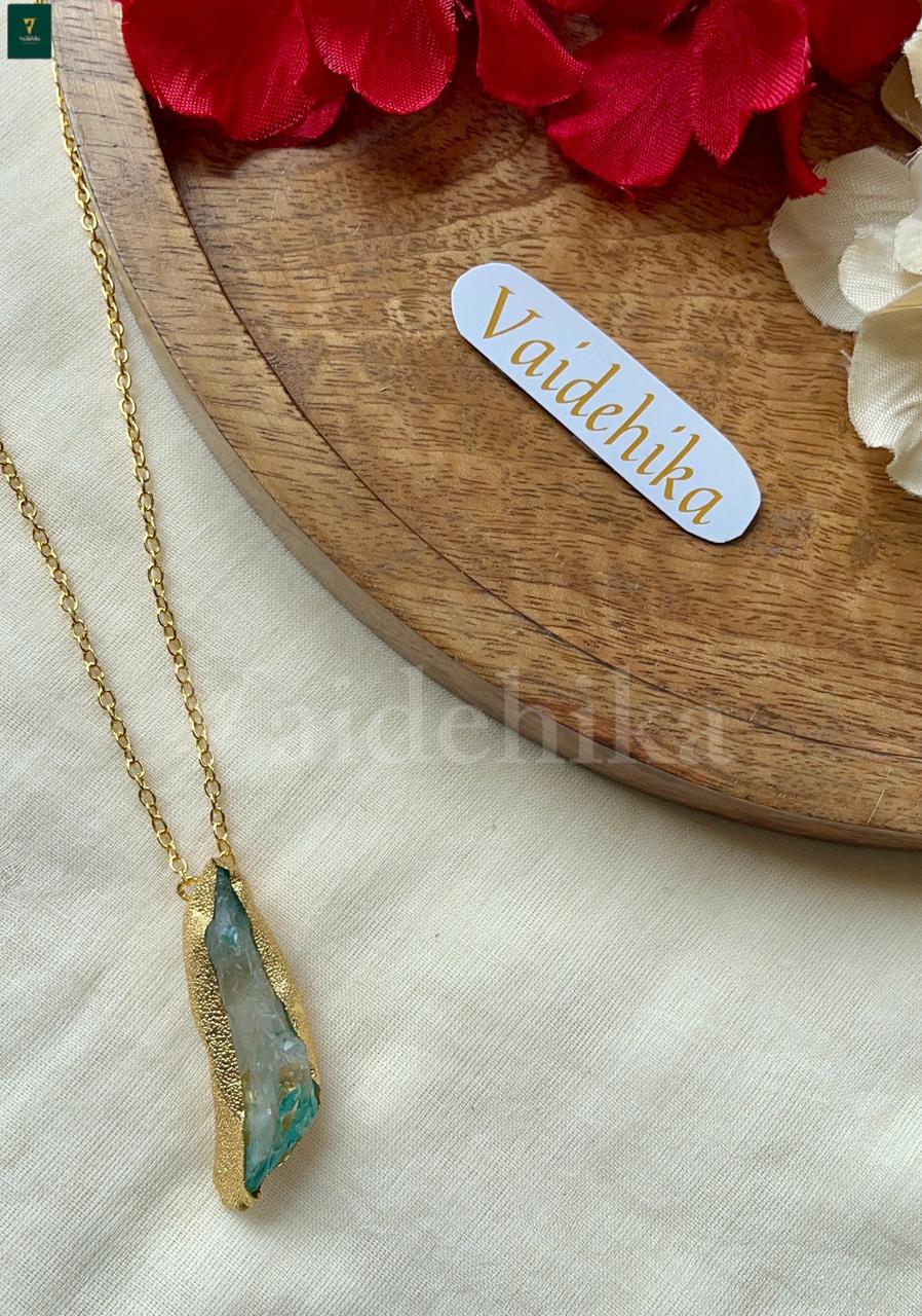 Stone Pendant Chain-VJS005