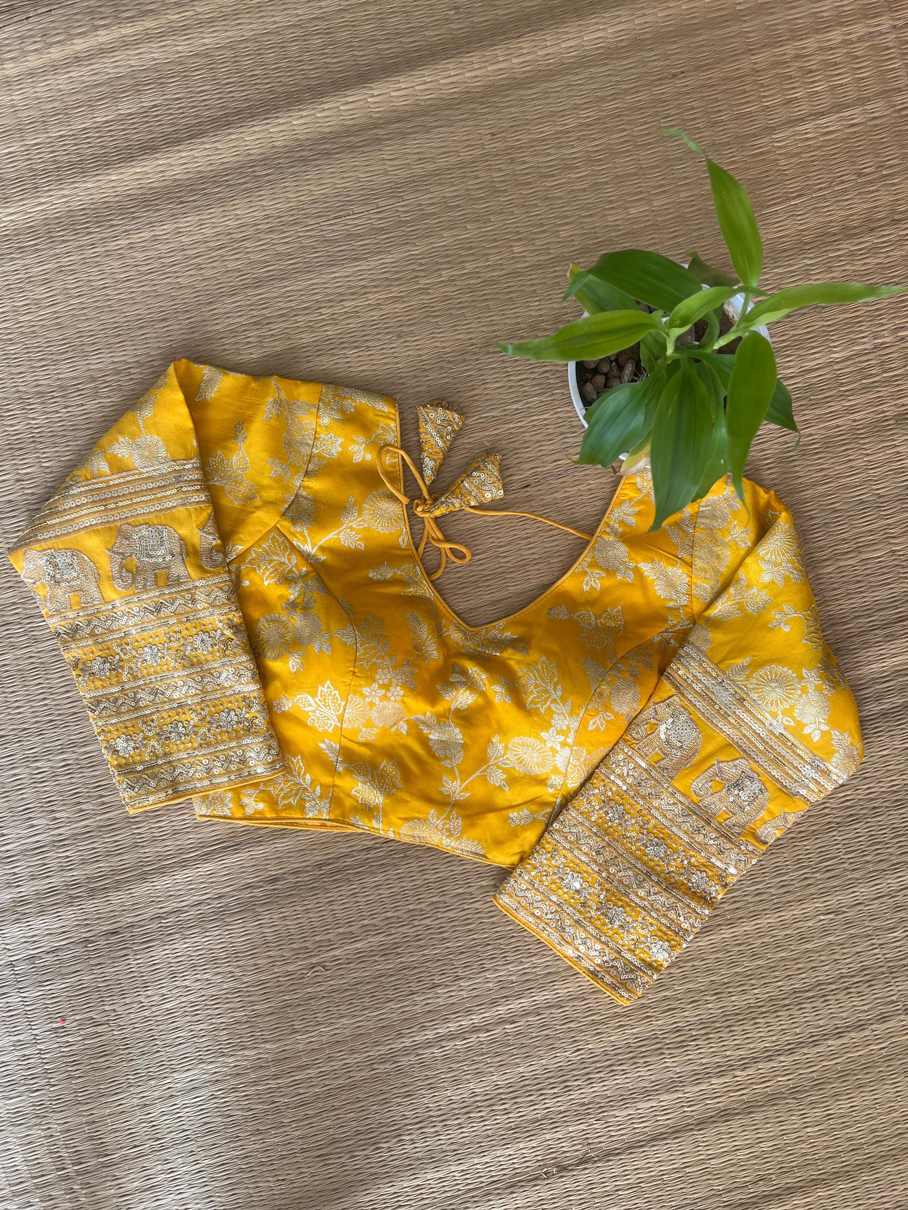 HATHI BROCADE BLOUSE-VCB015