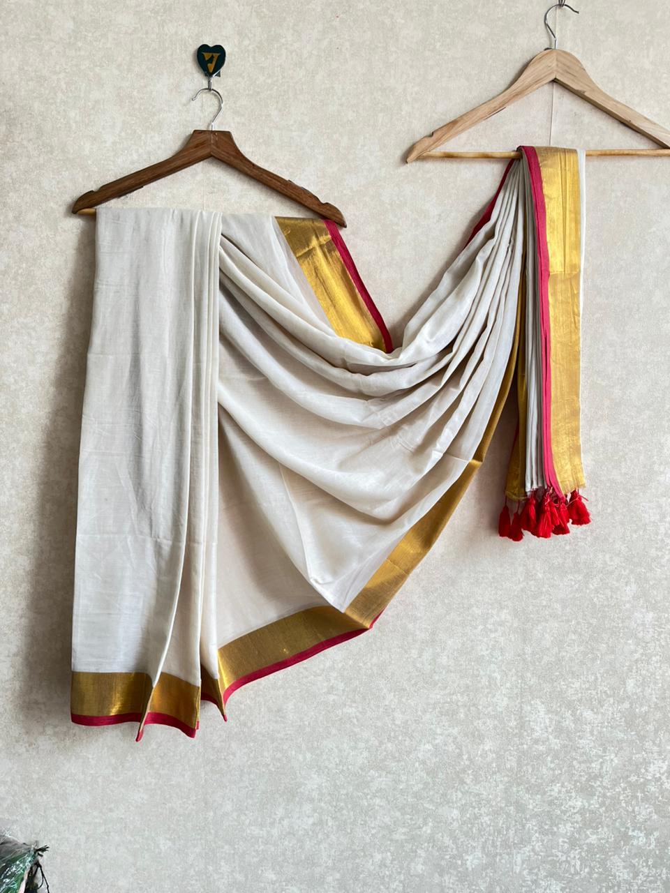 Agni White Saree-VCM238