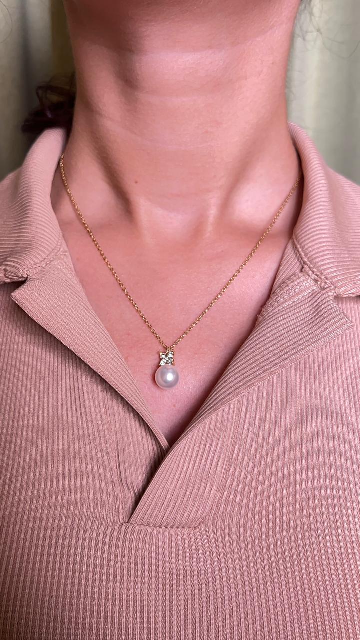 Pearl Ball Necklace-VJAT023