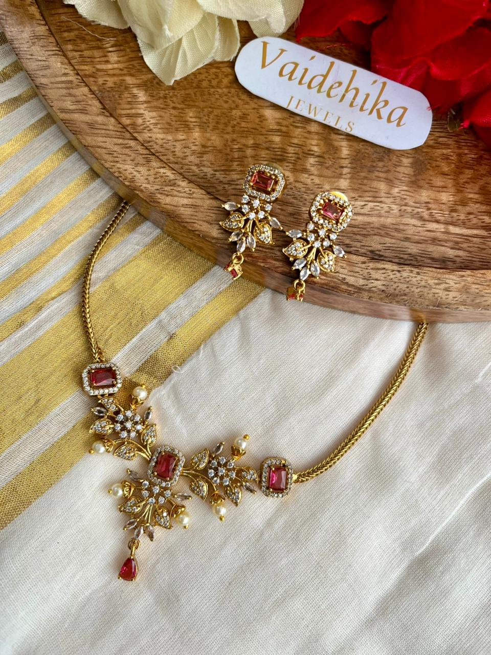 Jade Blossom Necklace- VJJB01