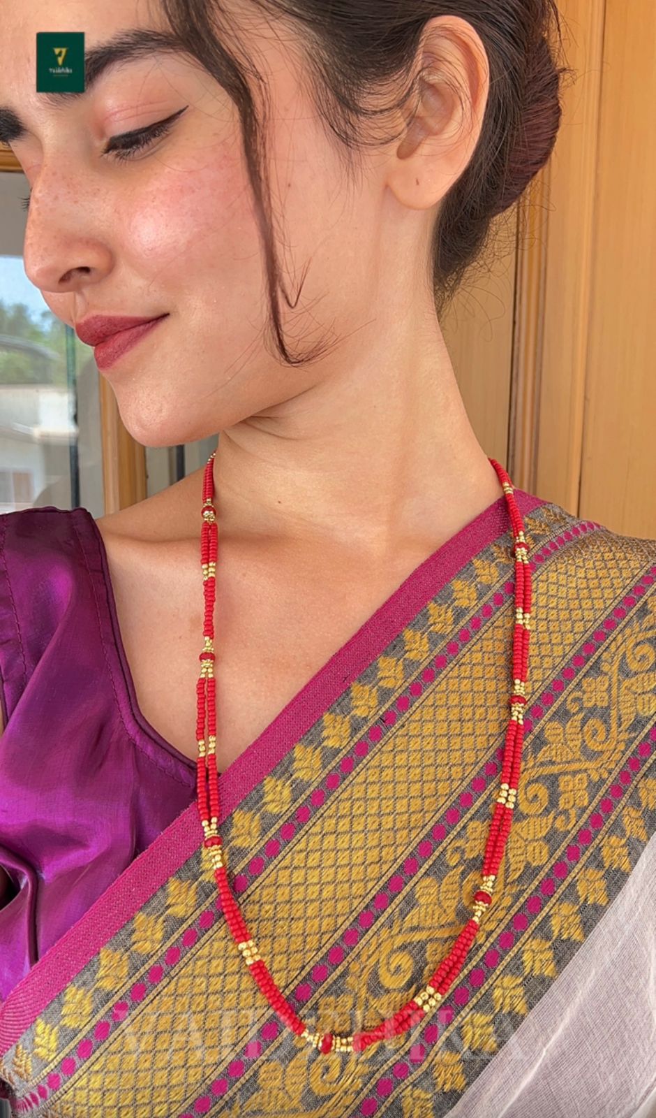 Classic Red & Gold chain-VJN089