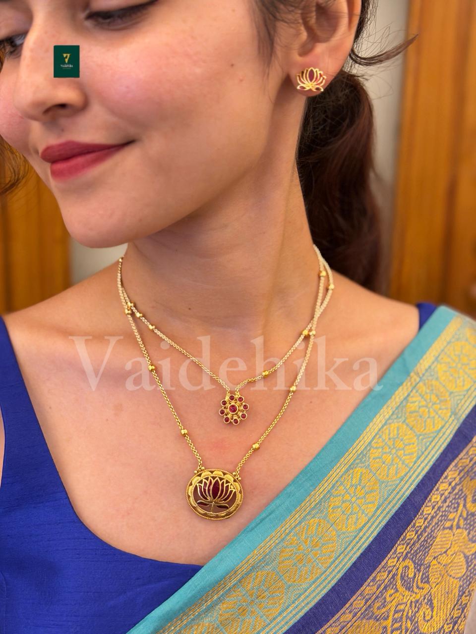 Double Layar Lotus Chain-VJL07