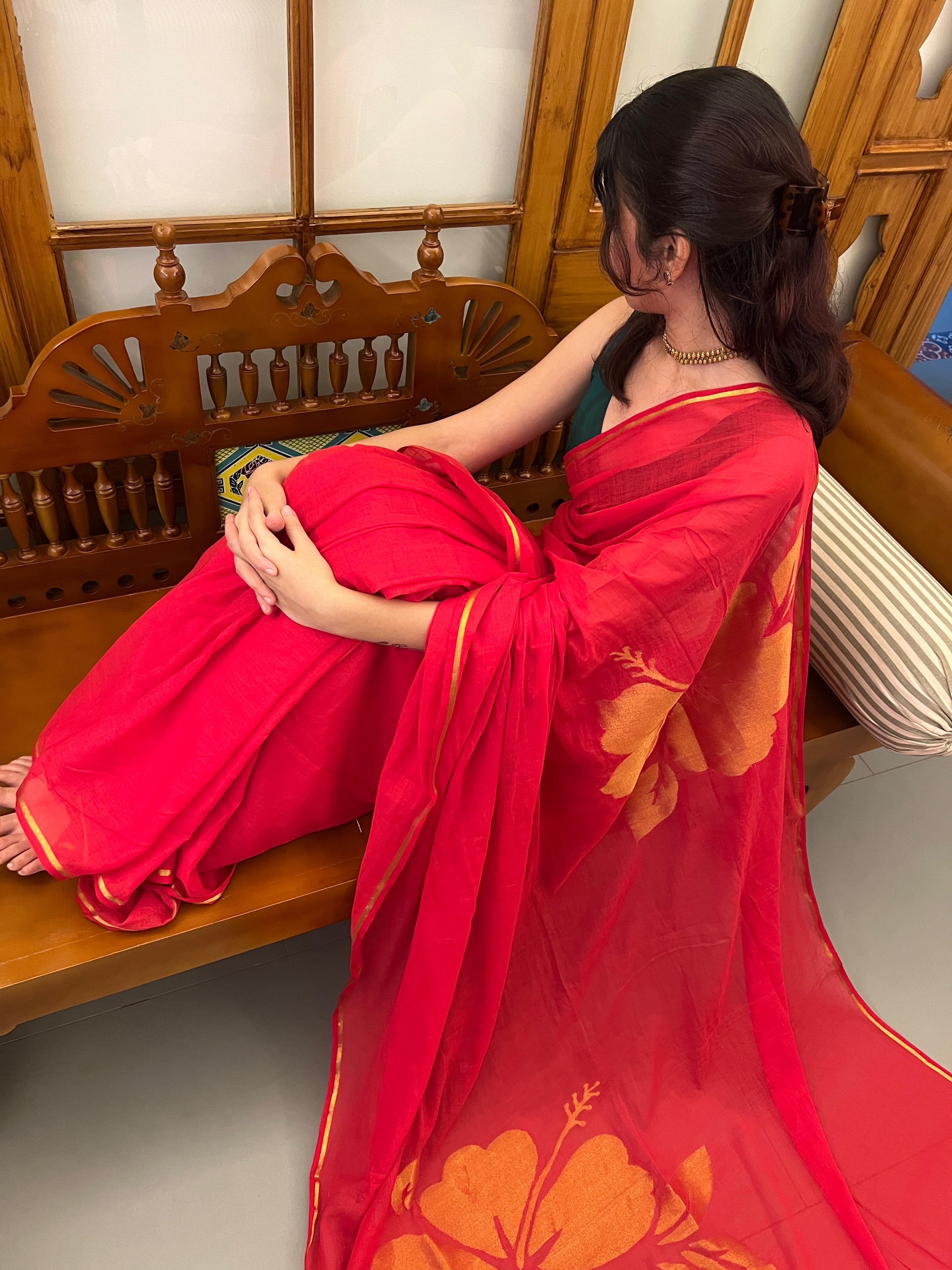 MALAR SAREE WITH TANIRIKA NECKLACE -VSJ005