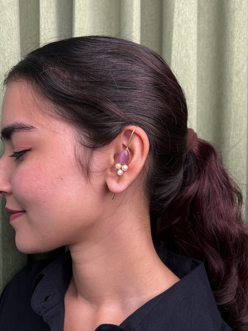 Peardrop Ear Cuff-VJEC013