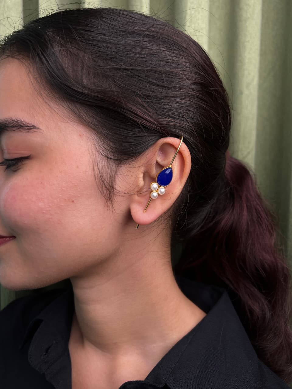 Peardrop Ear Cuff-VJEC013