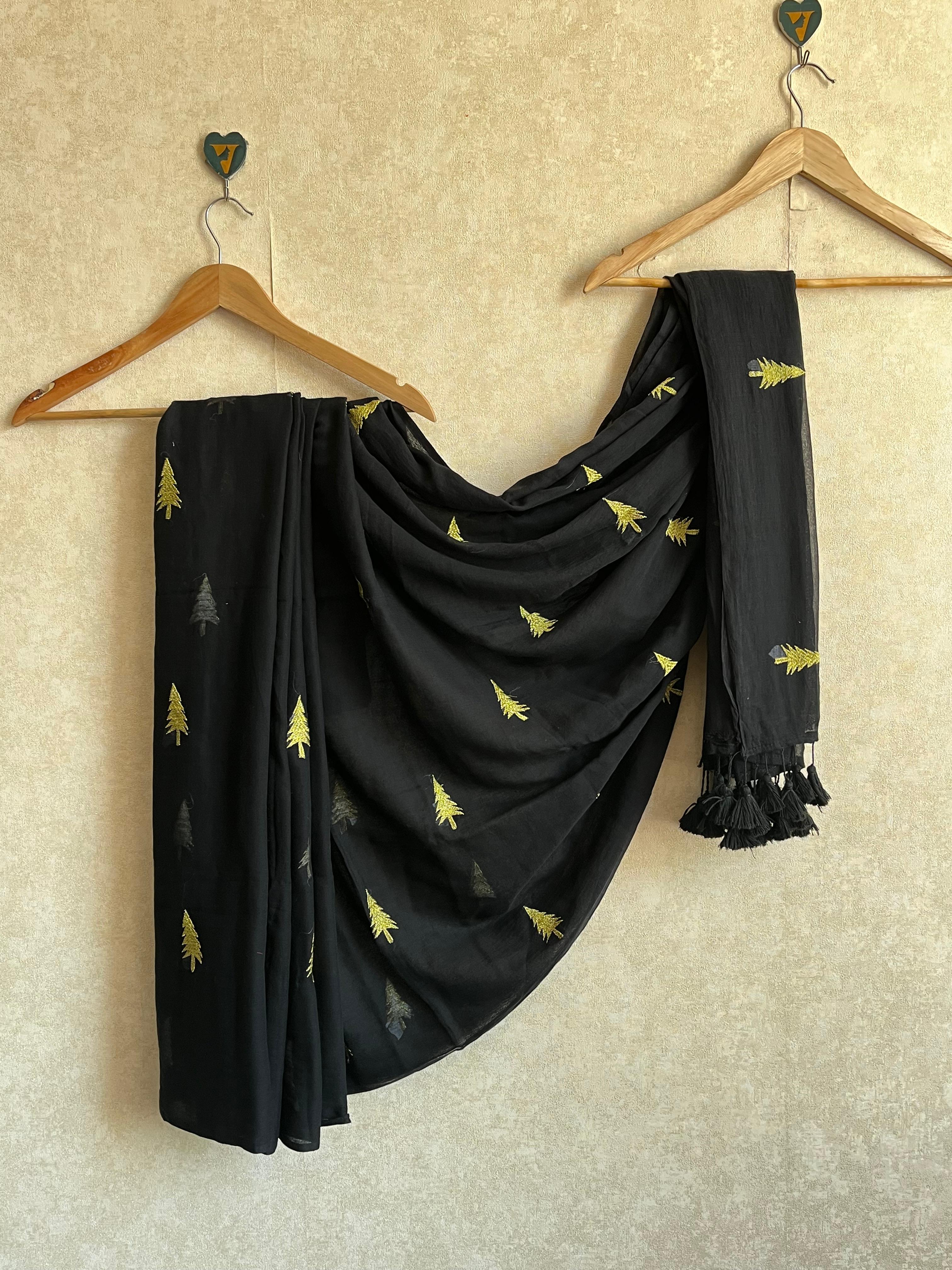 WINTER PINE SAREE- PMCEBR2