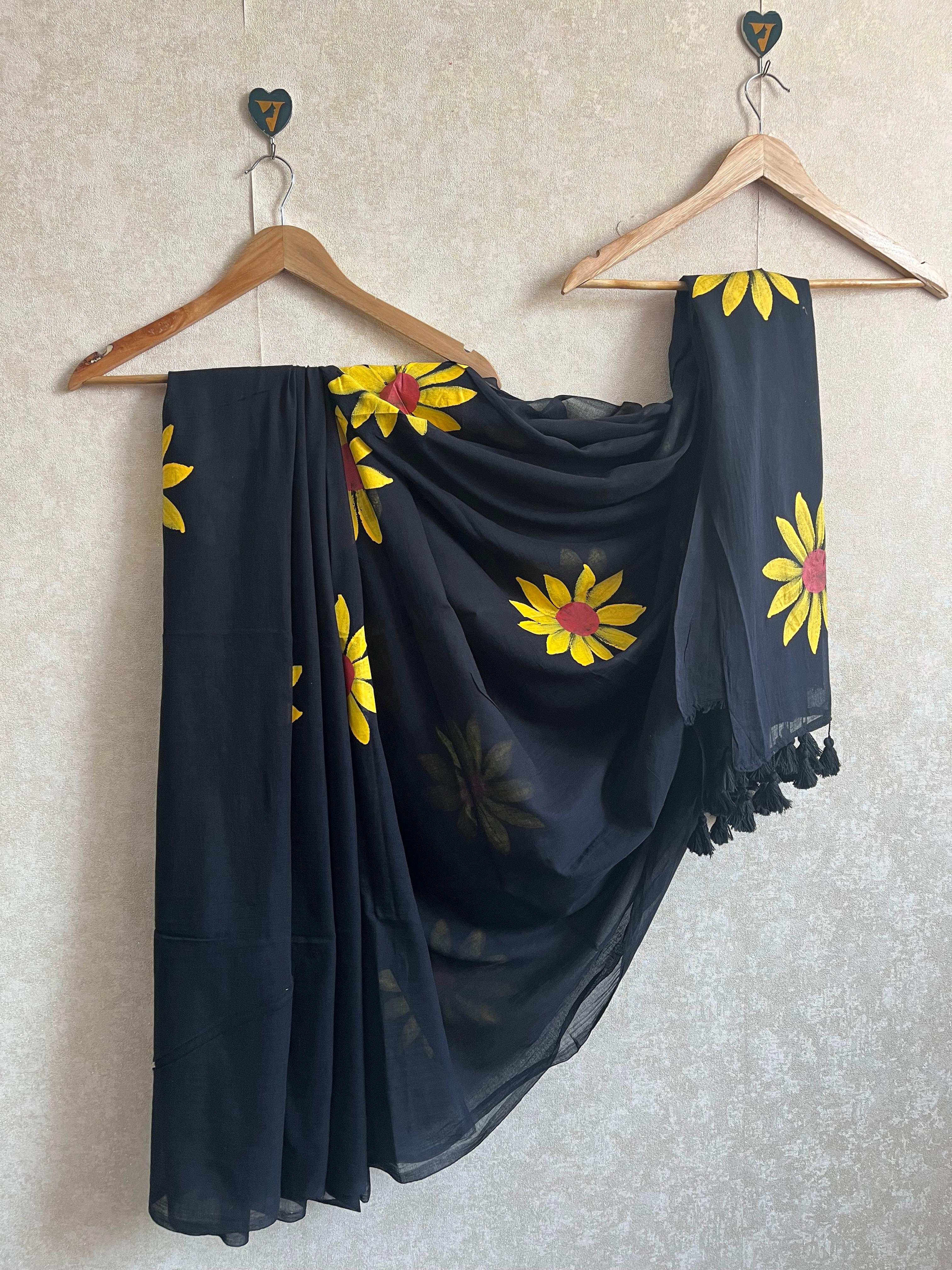 Sunflower saree-PMCHPSYG2