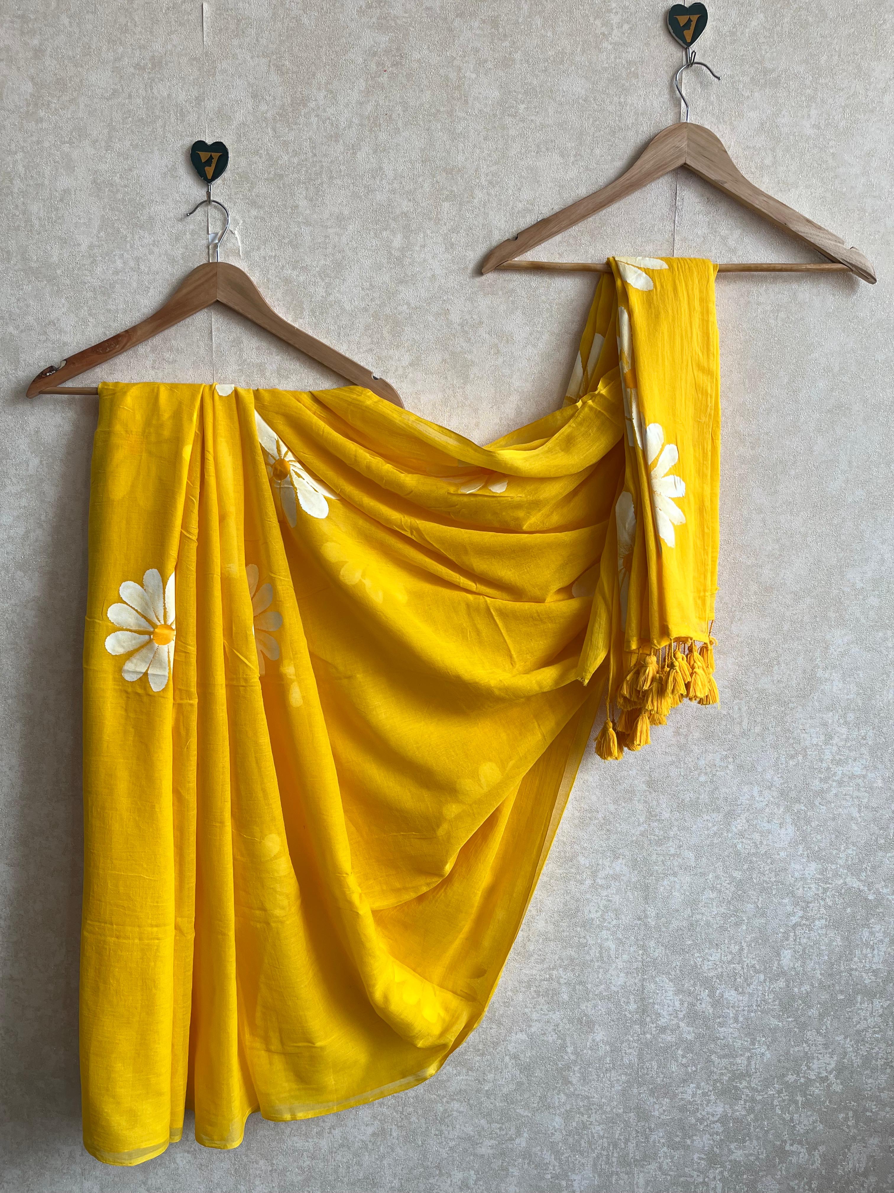 Sunflower saree-PMCHPSYG2