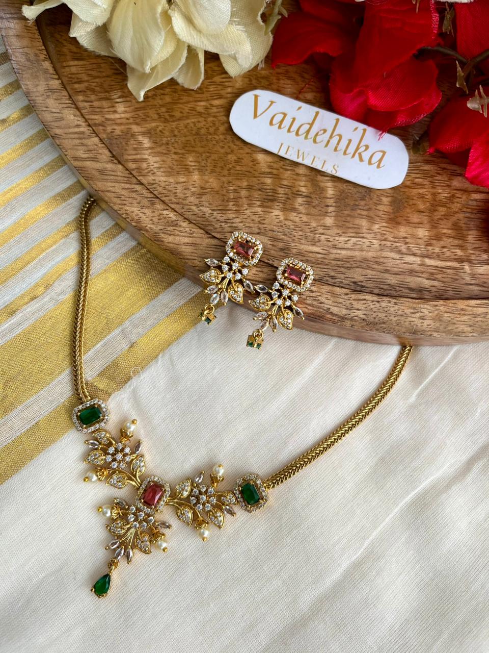 Jade Blossom Necklace- VJJB01