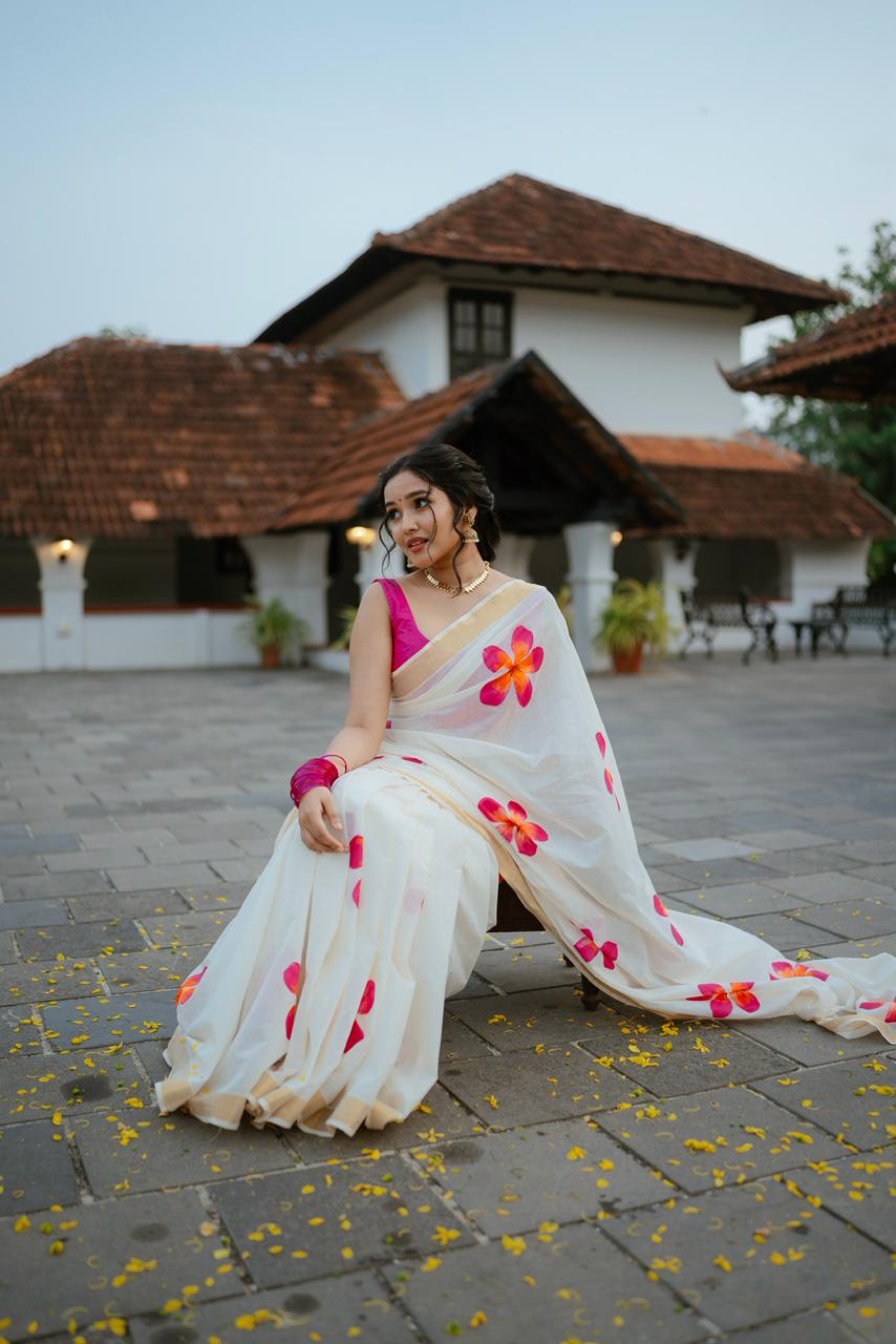 Janvi Pink Saree Thrift-VT08