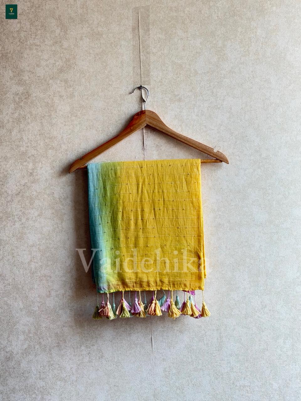 Pavi Saree Yellow-VA56