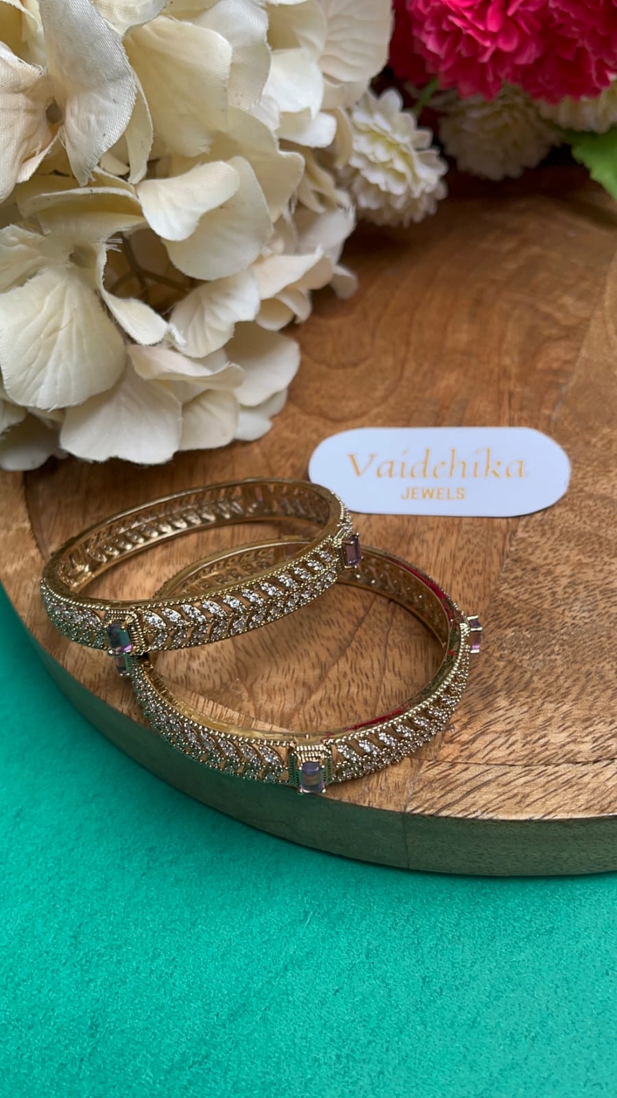 American Diamond Bangles - VJADB001