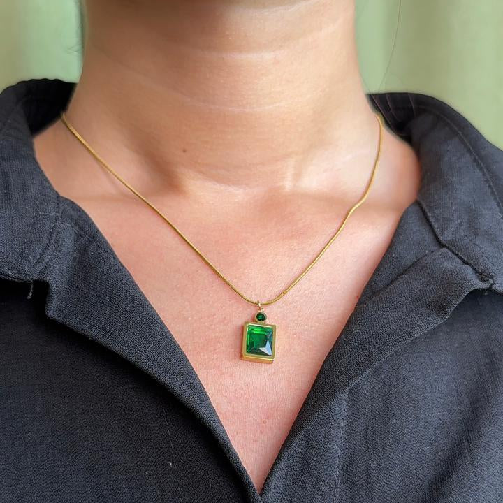 Royal Green Necklace-VJAT015