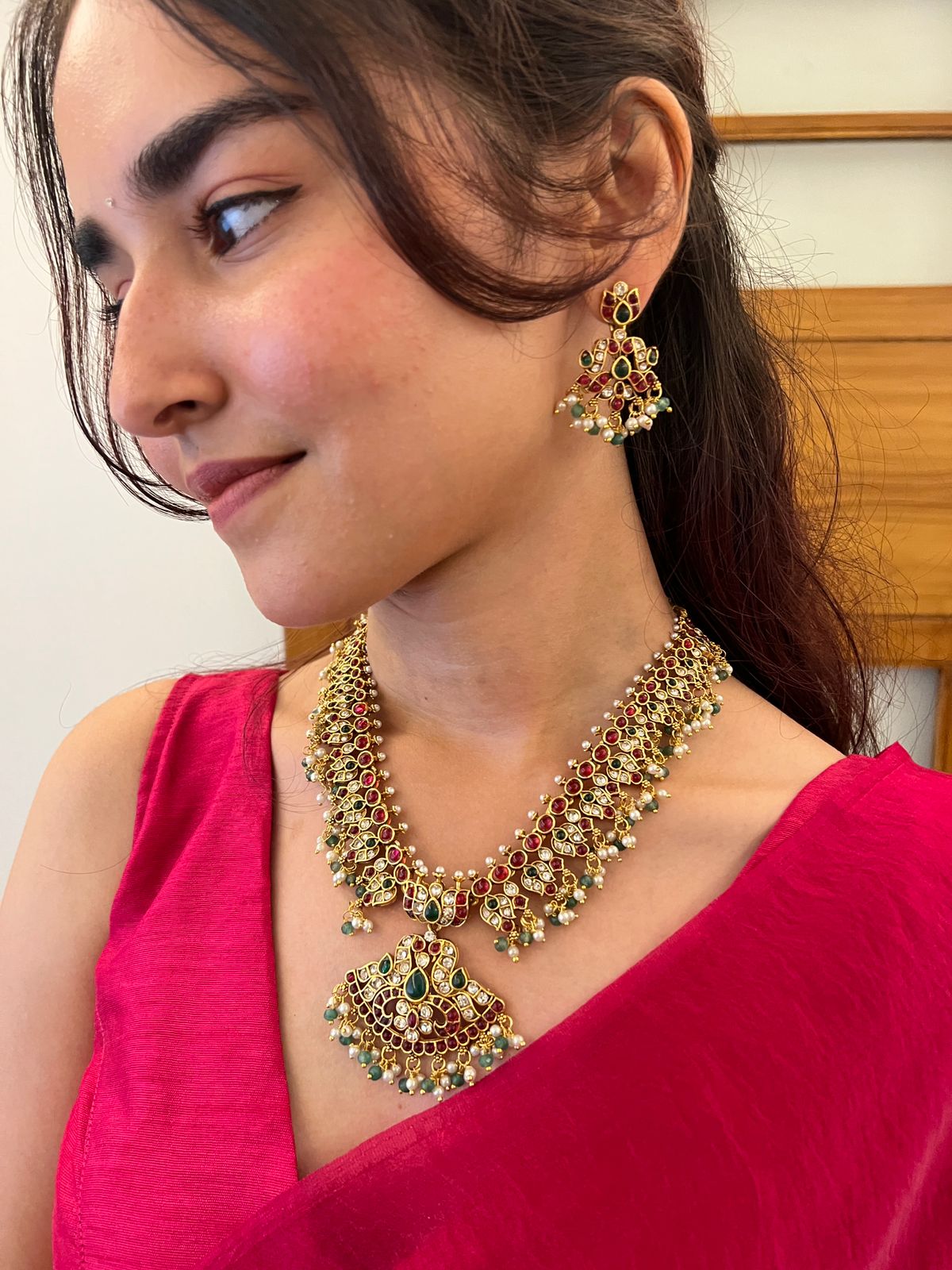 Anvika Ruby Choker-VJC140