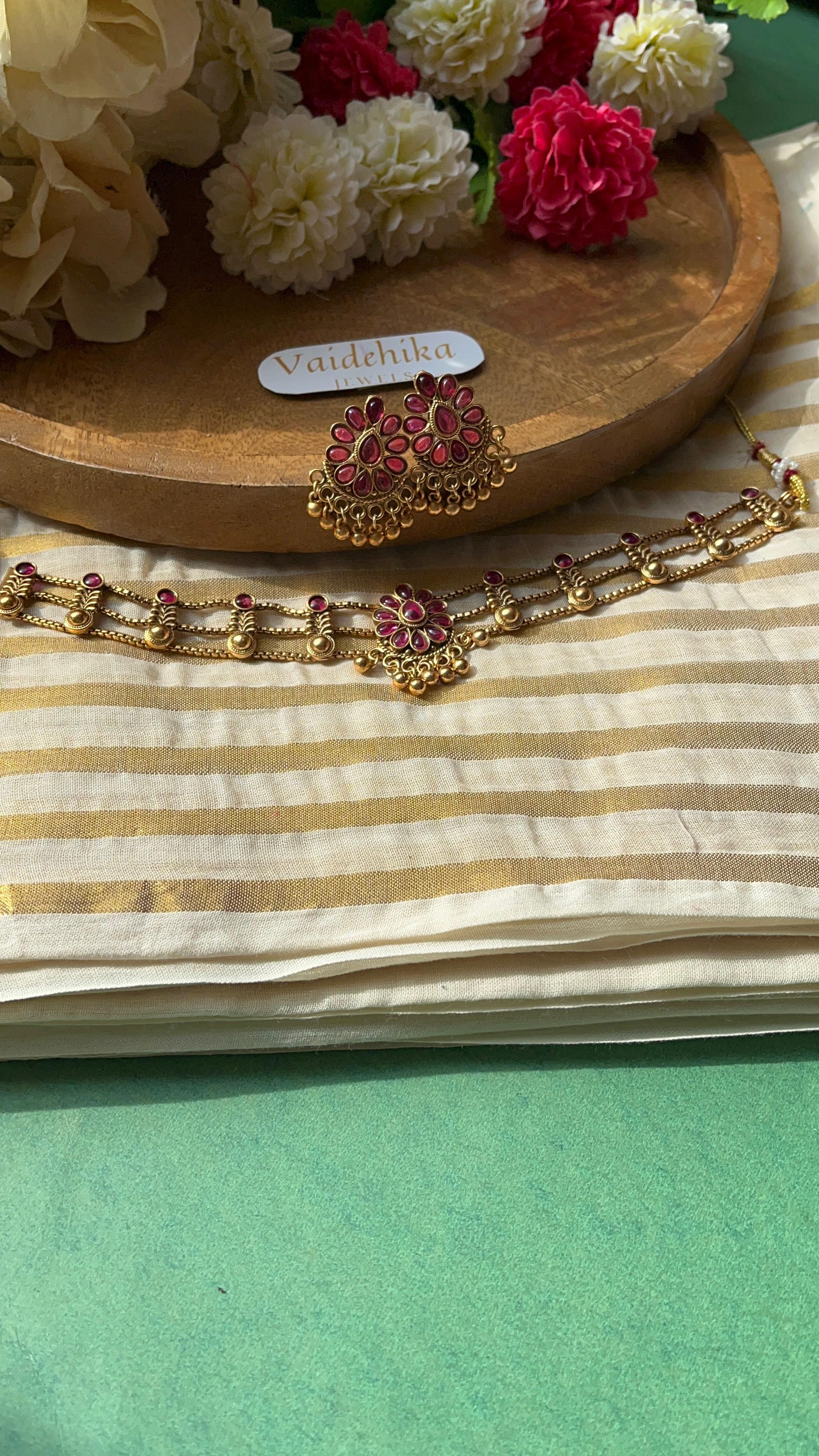 Rudra Pushpa Necklace-VJC159