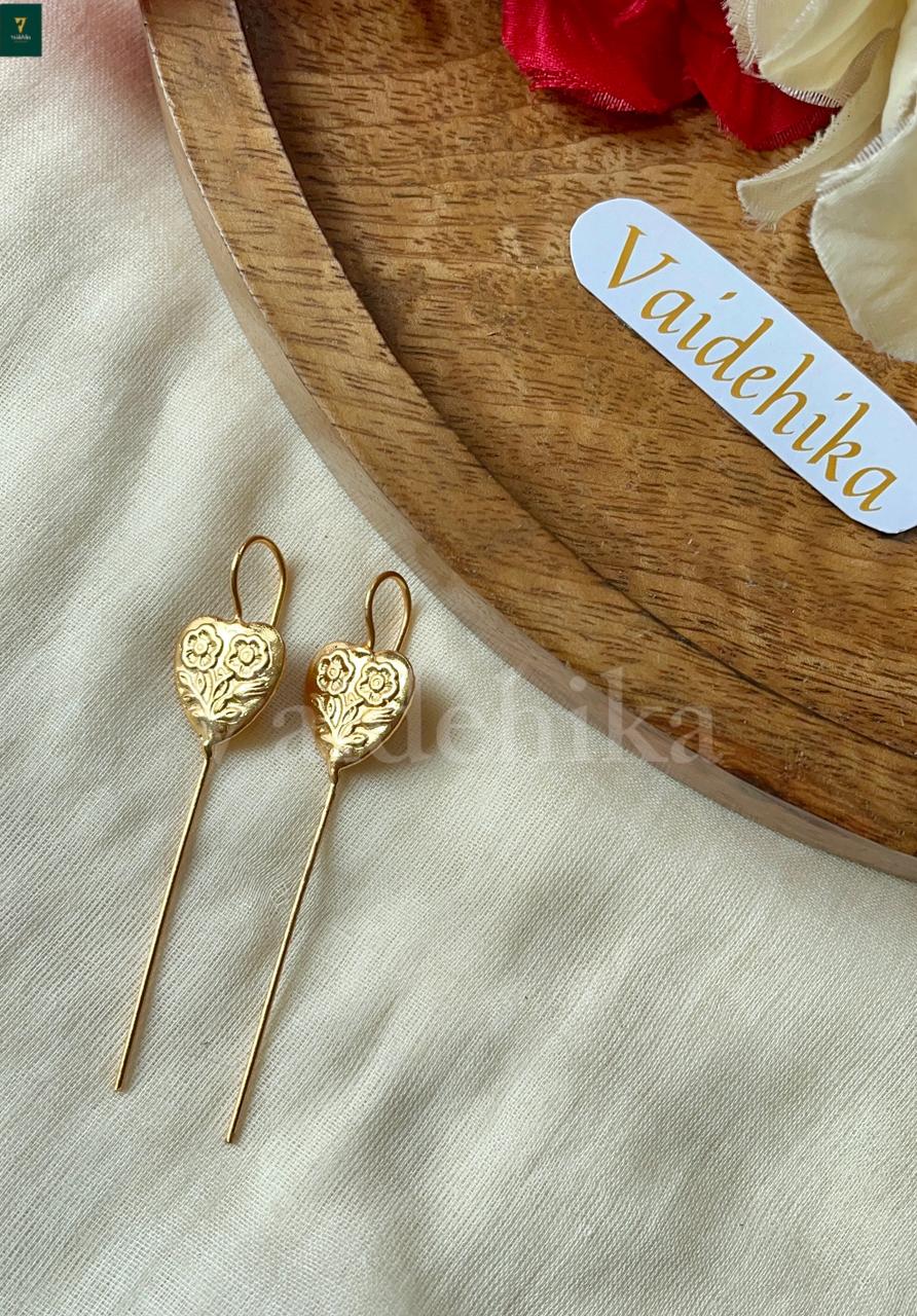 Floral Heart Earcuff-VJF001