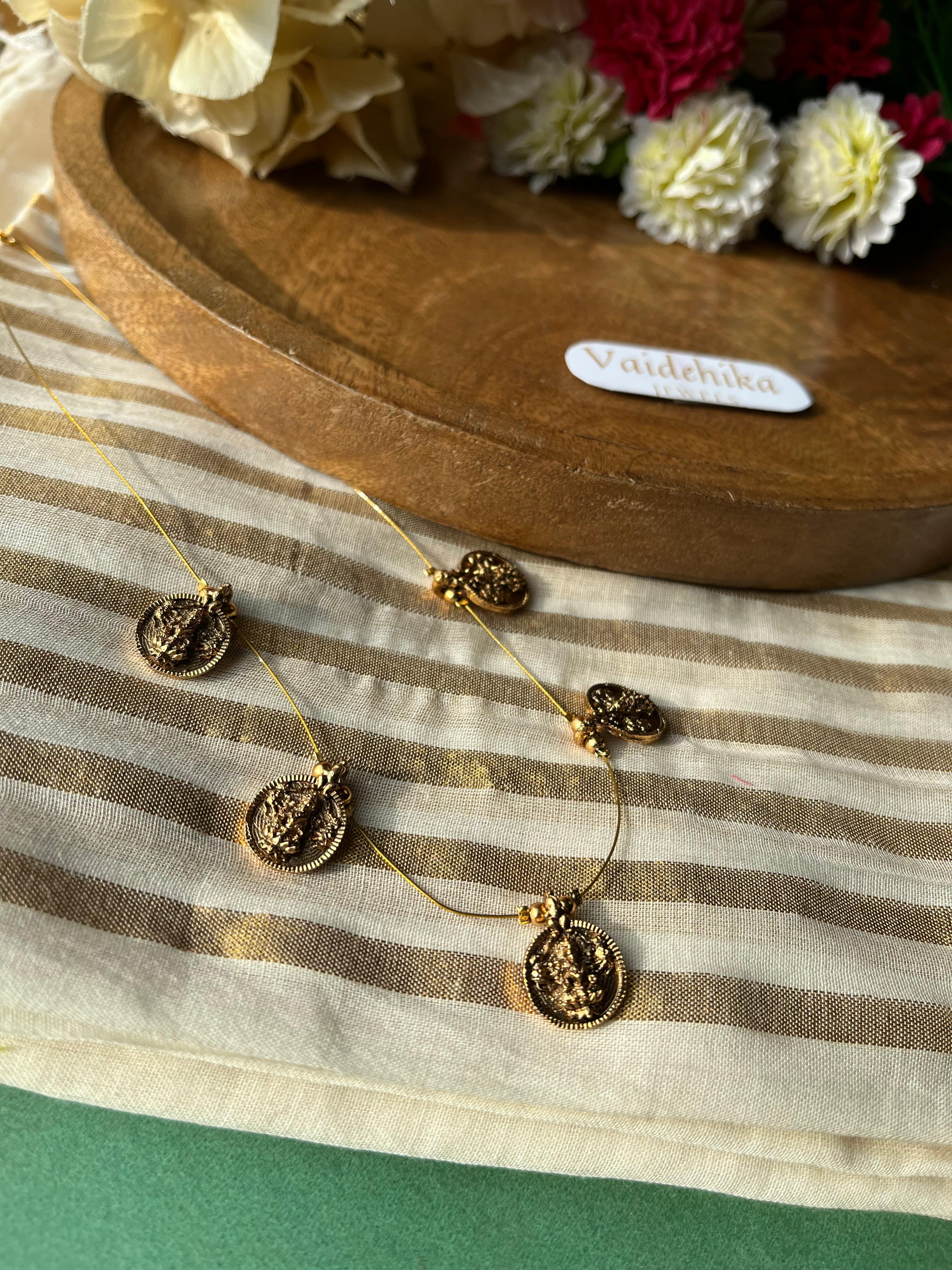 Suvarna Coin Necklace-VJIV005