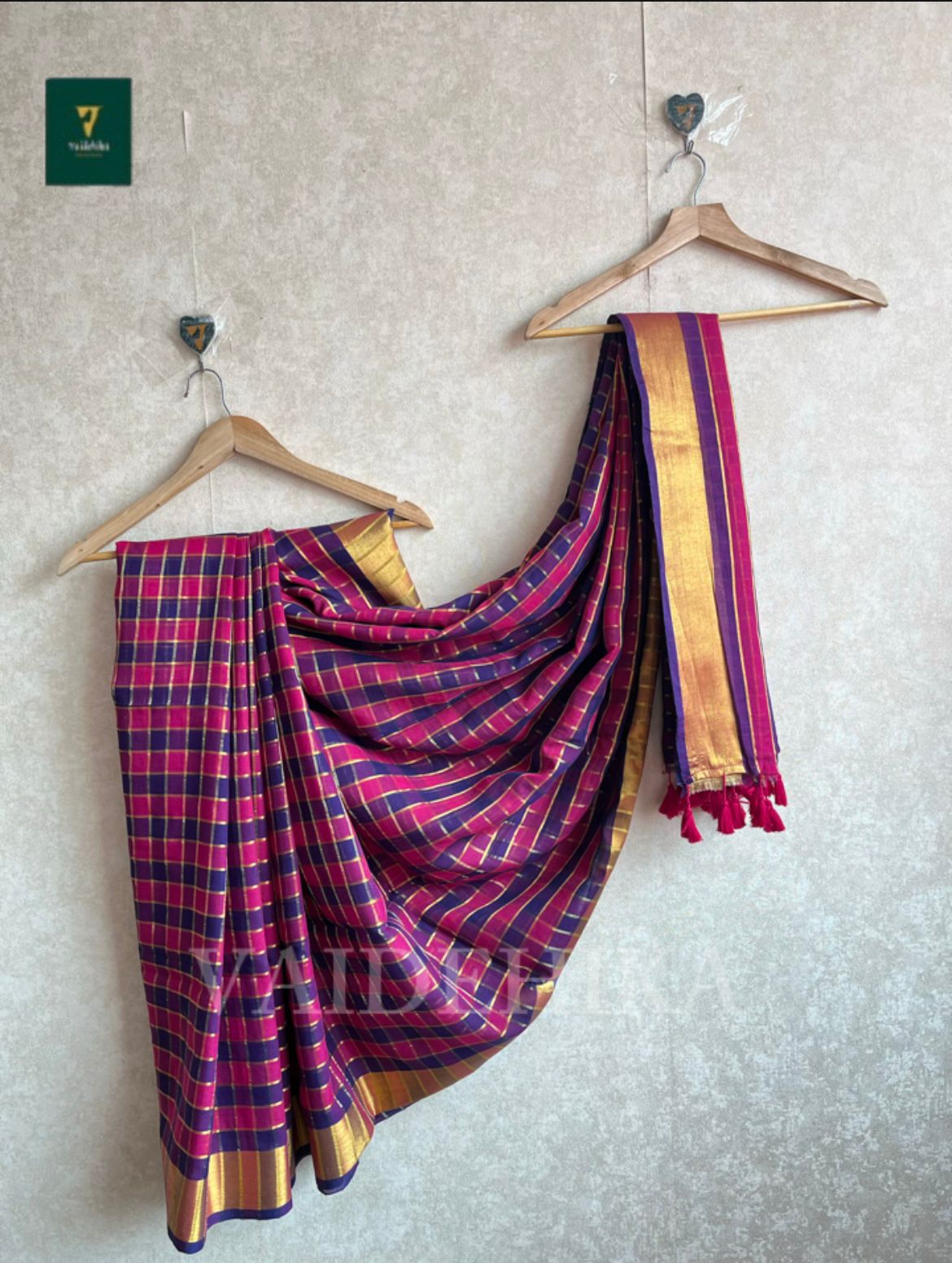 Maya check Saree-PMCC01