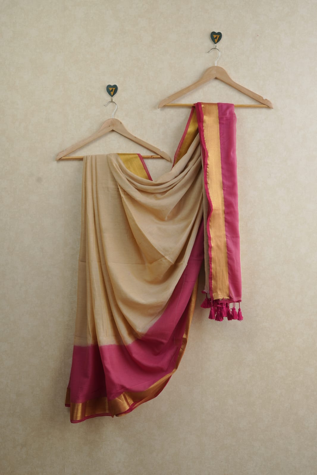 Meghana Pink Saree-VCM075