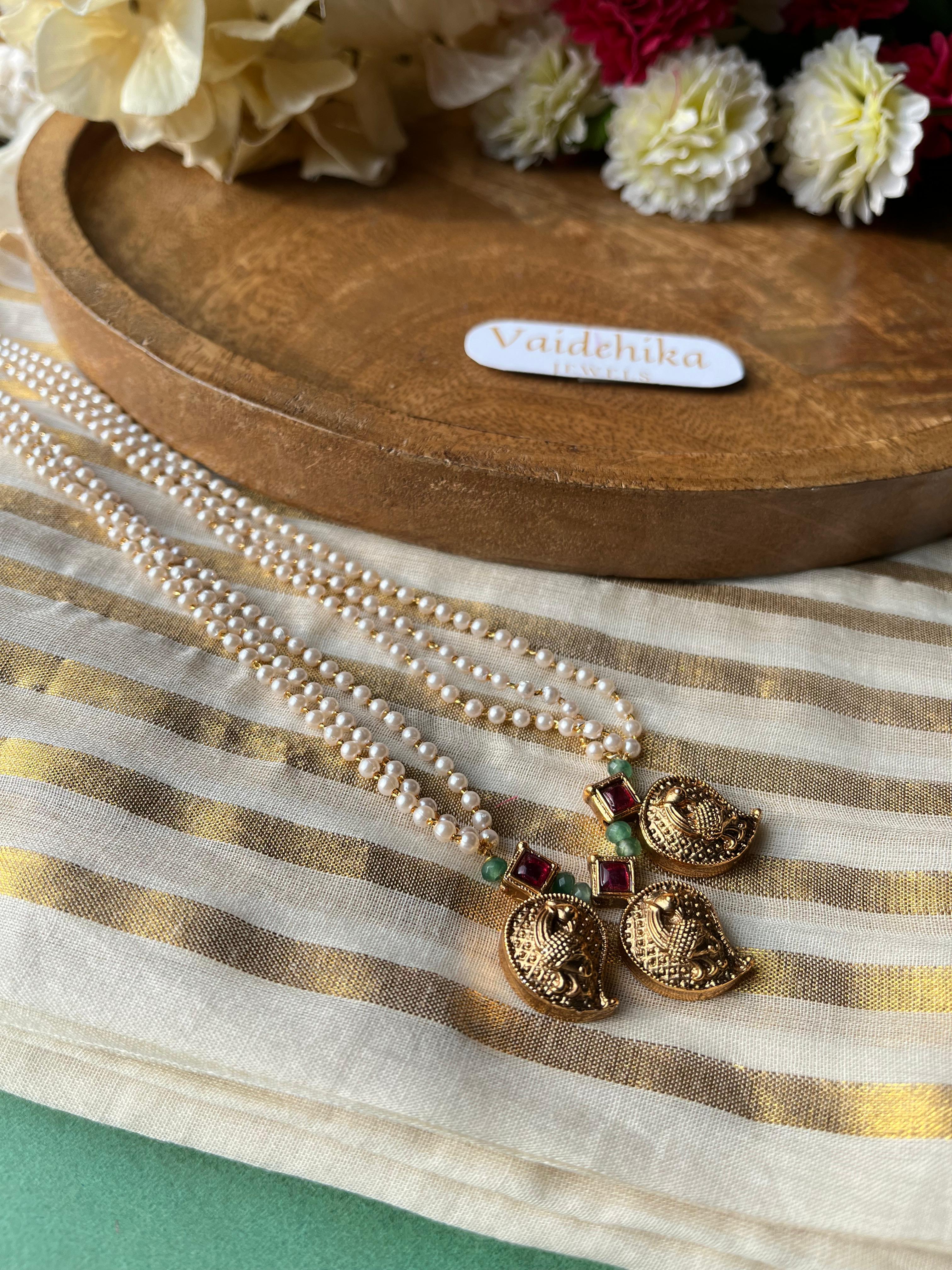 Manga Pearl Necklace-VJP002