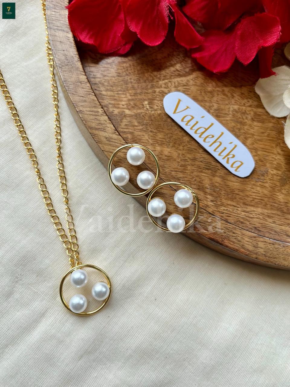Pearl Pendant Chain-VJP008