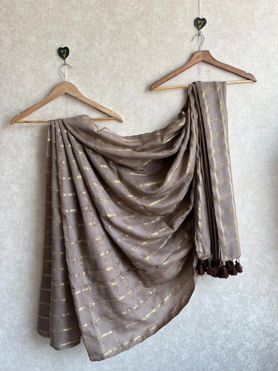 Kadalas check saree  -PMCCKB1